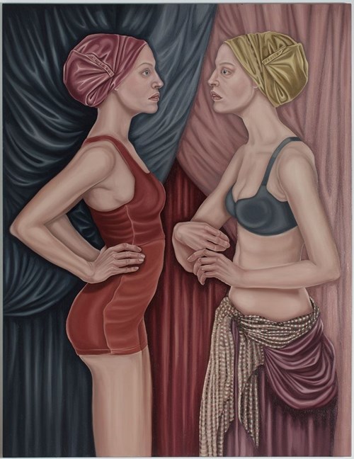 Obraz do salonu artysty Dorota Kuźnik pod tytułem Annunciation z cyklu Współczesne Madonny
