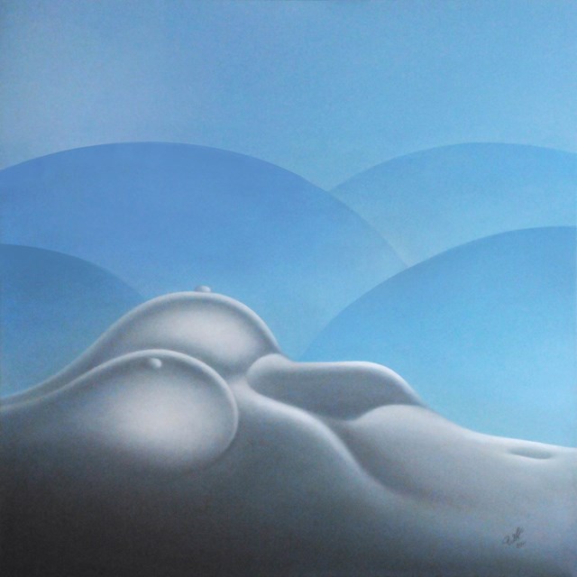 Obraz do salonu artysty Waldemar Kaliczak pod tytułem Iluzoryczny widok gór