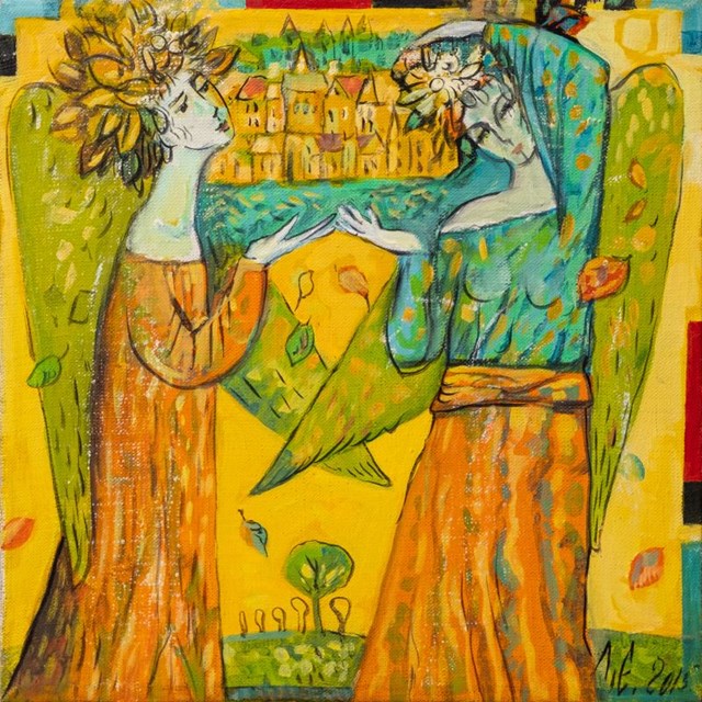 Obraz do salonu artysty Lena Lesoklińska pod tytułem Córki wiatru