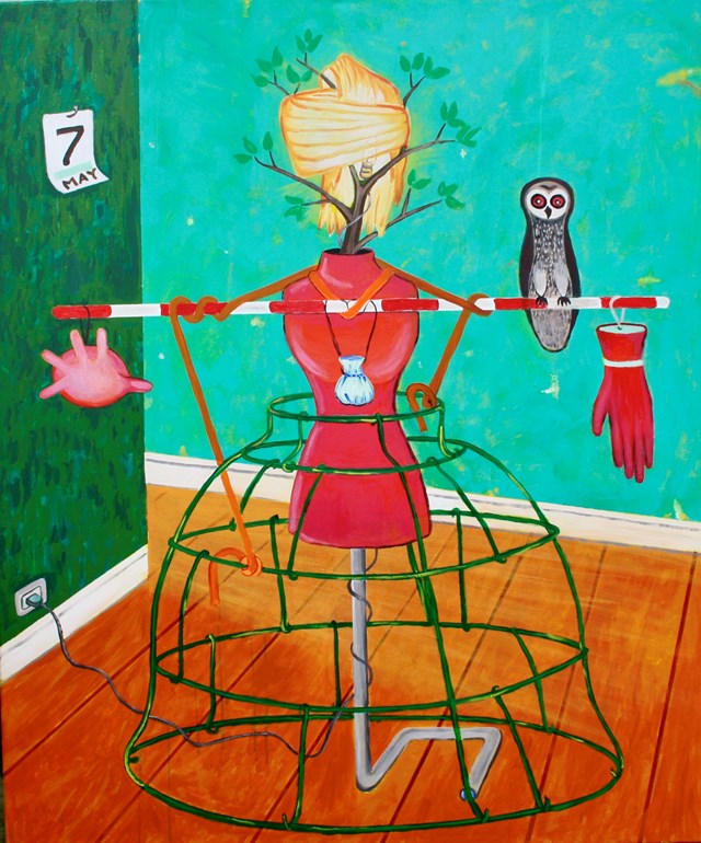 Living room painting by Mariusz Drabarek titled ''Hope''