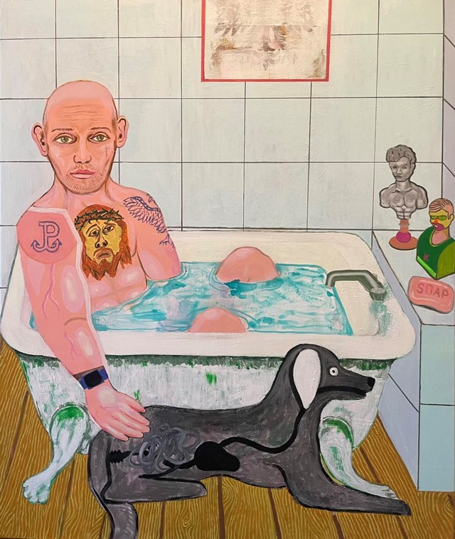 Obraz do salonu artysty Mariusz Drabarek pod tytułem ''Sąsiad''