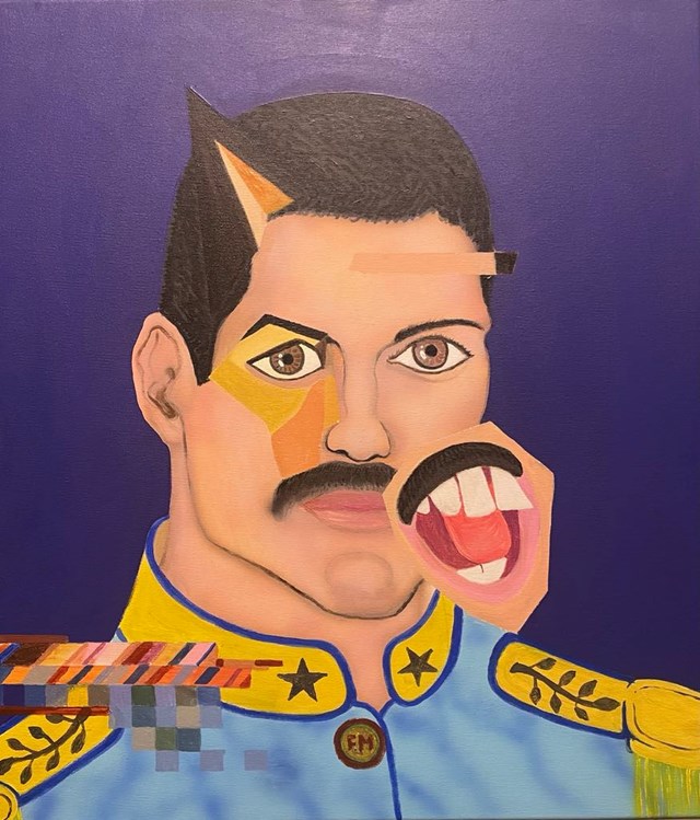 Obraz do salonu artysty Mariusz Drabarek pod tytułem Freddie Mercury