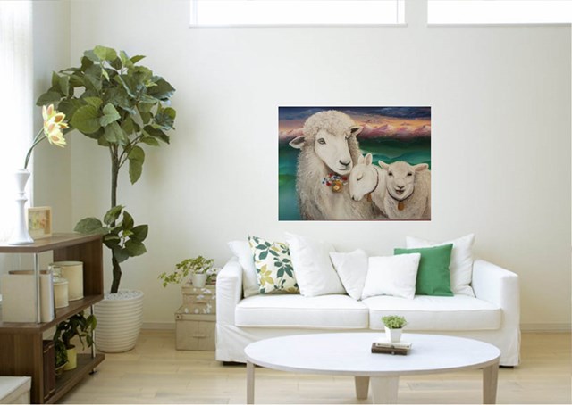 Sheep - visualisation by Katarzyna Kaźmierczyk
