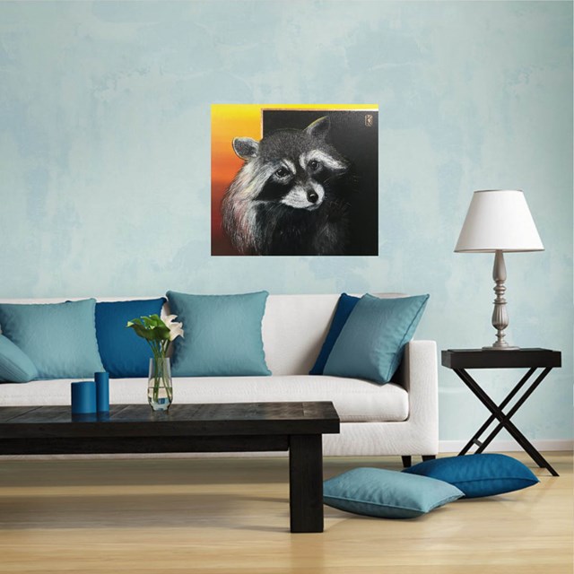 The raccoon - visualisation by Katarzyna Kaźmierczyk