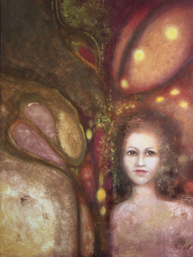 Obraz do salonu artysty Jolanta Czarnecka pod tytułem Into the unknown - beige