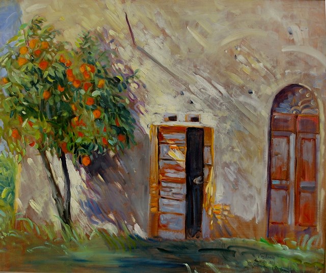 Obraz do salonu artysty Dorota Goleniewska-Szelągowska pod tytułem Pomarańcze , Toskania