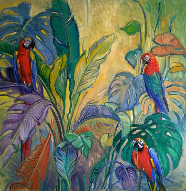 Obraz do salonu artysty Dorota Goleniewska-Szelągowska pod tytułem Egzotyczny obraz