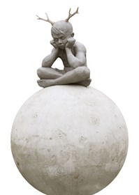 Rzeźba do salonu artysty Magdalena Karłowicz pod tytułem Mały Książę (beton)