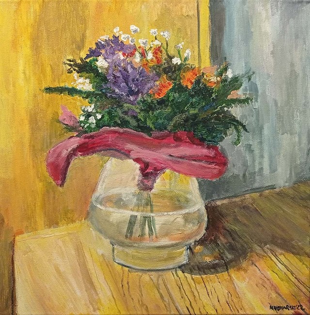 Obraz do salonu artysty Michał Kucharski pod tytułem Kwiaty