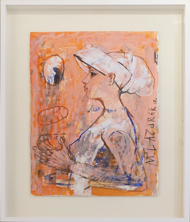 Obraz do salonu artysty Małgorzata Lazarek pod tytułem Rózowy profil