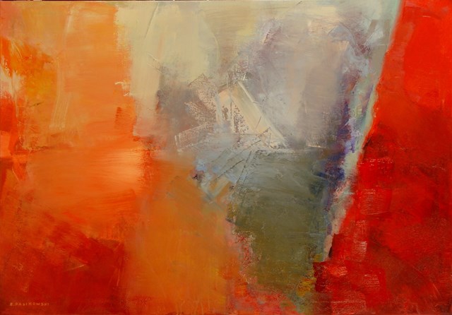 Living room painting by Ryszard Pasikowski titled Abstract 20