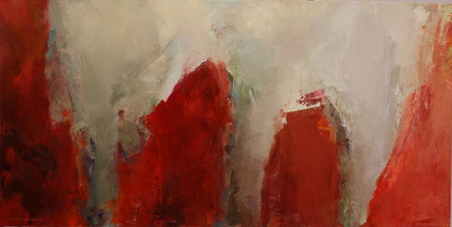 Living room painting by Ryszard Pasikowski titled Abstract 25