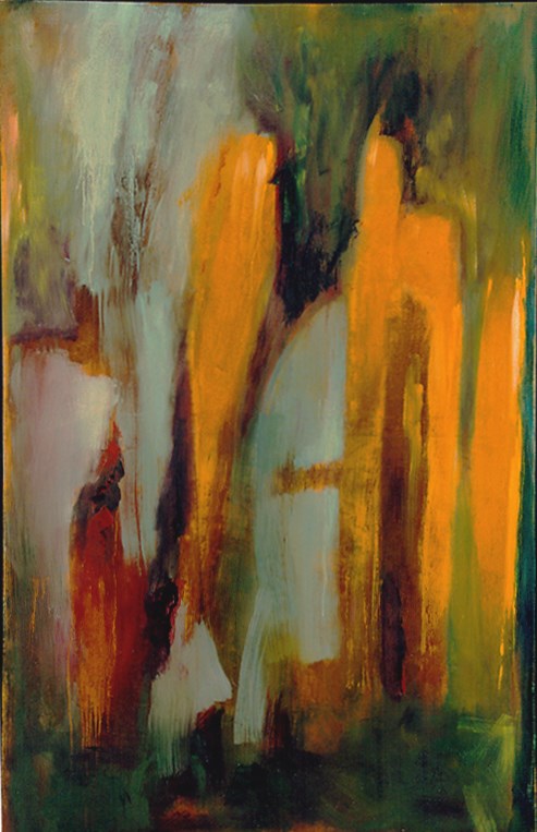 Living room painting by Ryszard Pasikowski titled Abstract 27
