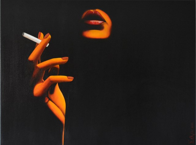 Obraz do salonu artysty Eliza Mytko pod tytułem Rozpal we mnie płomień 