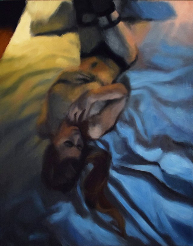Obraz do salonu artysty Kamila Ossowska pod tytułem Poźna noc