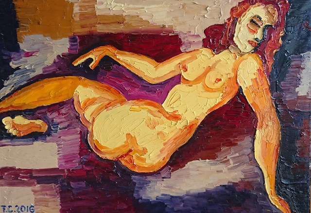 Obraz do salonu artysty Czesław Trzciński pod tytułem Odpoczynek