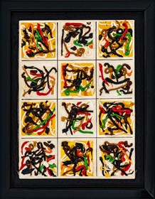 Obraz do salonu artysty Włodzimierz Pawlak pod tytułem Notatka o sztuce nr 55