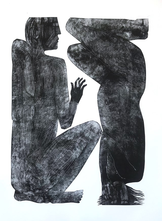 Grafika do salonu artysty Jolanta Johnsson pod tytułem Z cyklu Human 2