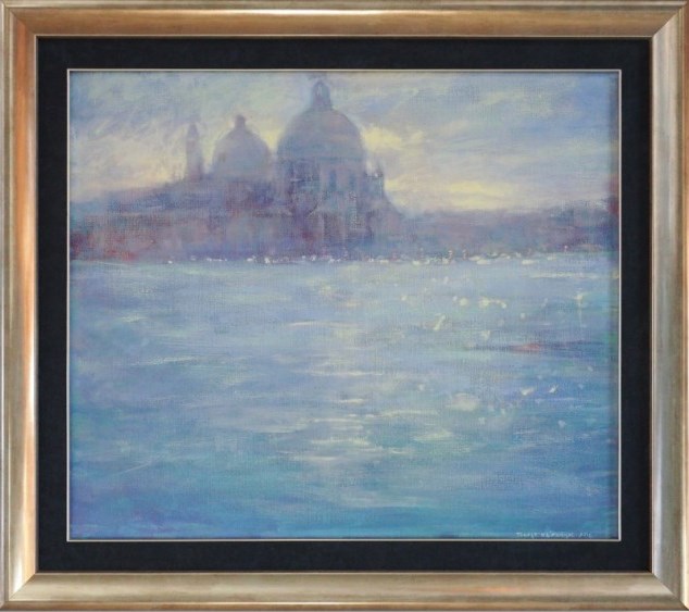 Living room painting by Tomasz Klimczyk titled Silence, Santa Maria Della Salute