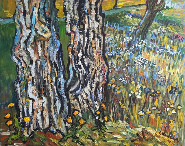 Obraz do salonu artysty Izabela Rudzka pod tytułem W kierunku natury-mój Van Gogh