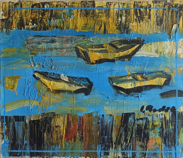 Obraz do salonu artysty Izabela Rudzka pod tytułem Błękitna rzeka