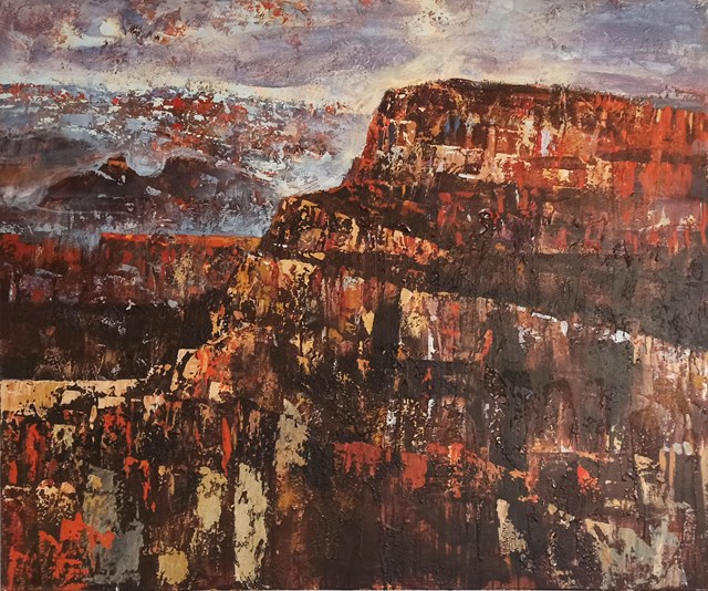 Obraz do salonu artysty Izabela Rudzka pod tytułem Góra-wieża Babela