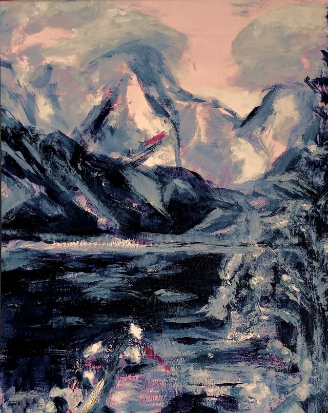 Obraz do salonu artysty Aleksandra Hanaj-Podgórska pod tytułem Morskie Oko w Tatrach