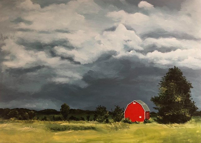 Obraz do salonu artysty Anastasiia Khoma pod tytułem The red house