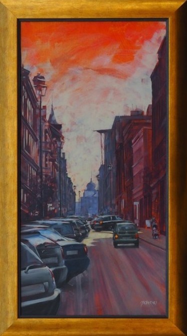 Obraz do salonu artysty Jerzy Boberski pod tytułem Ulica - Katowice