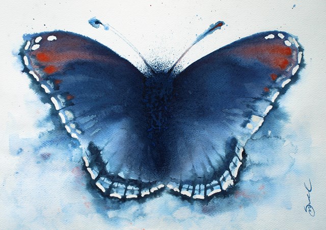Living room painting by Magdalena Smolińska titled  Butterfly No. 2