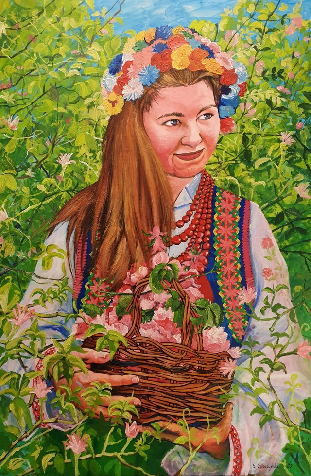 Obraz do salonu artysty Sławomir Gębczyński pod tytułem Helka Kamizelka