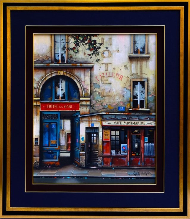 Obraz do salonu artysty Jan Stokfisz Delarue pod tytułem Hotel de La Gare