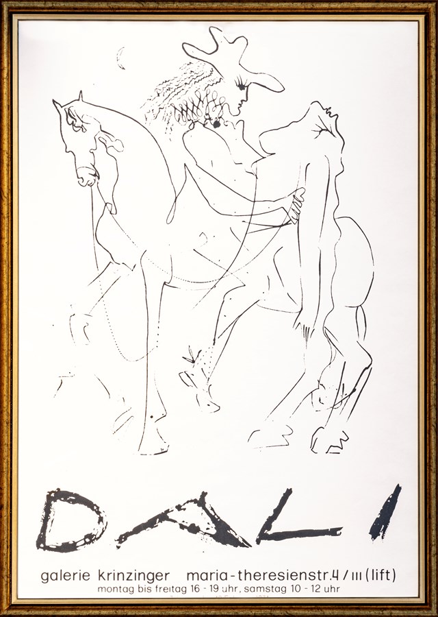 Grafika do salonu artysty Salvador Dali pod tytułem DALI - plakat z wystawy