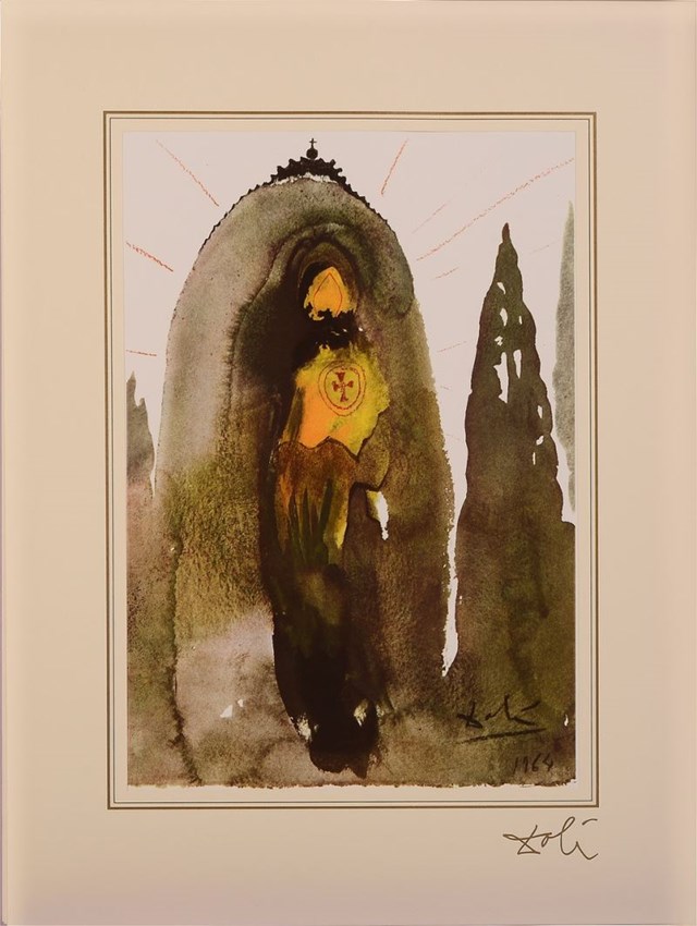 Living room print by Salvador Dali titled Psalm 24; 3 - 4 "40 Paintings of the Bible"
