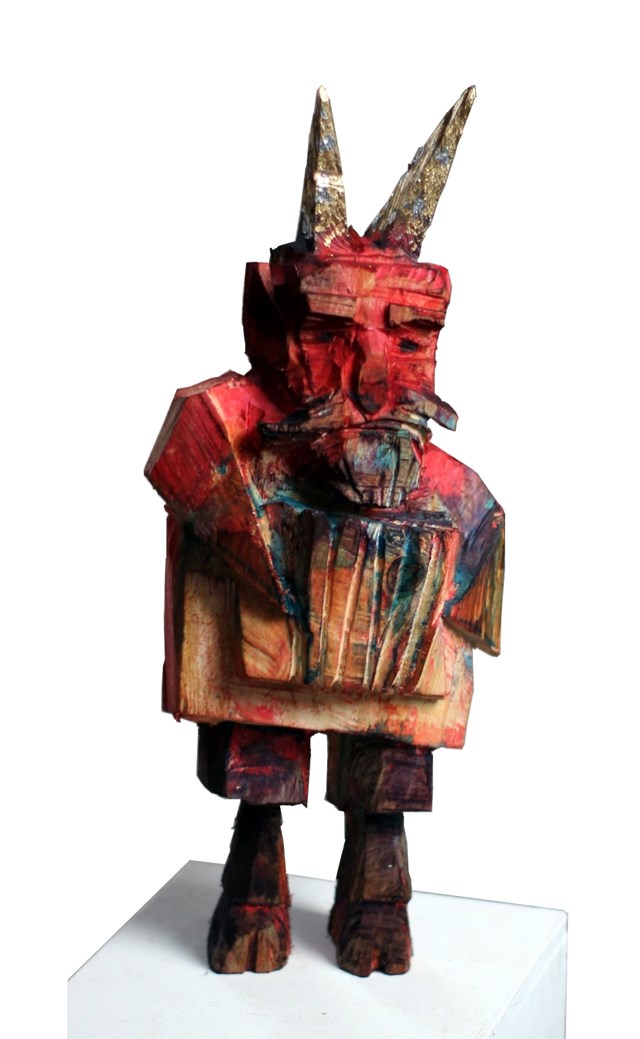 Rzeźba do salonu artysty Zbigniew Bury pod tytułem Diabełek z ul. Leśnej