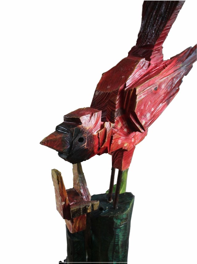 Living room sculpture by Zbigniew Bury titled Beskidzkie Drzewko Szczęścia