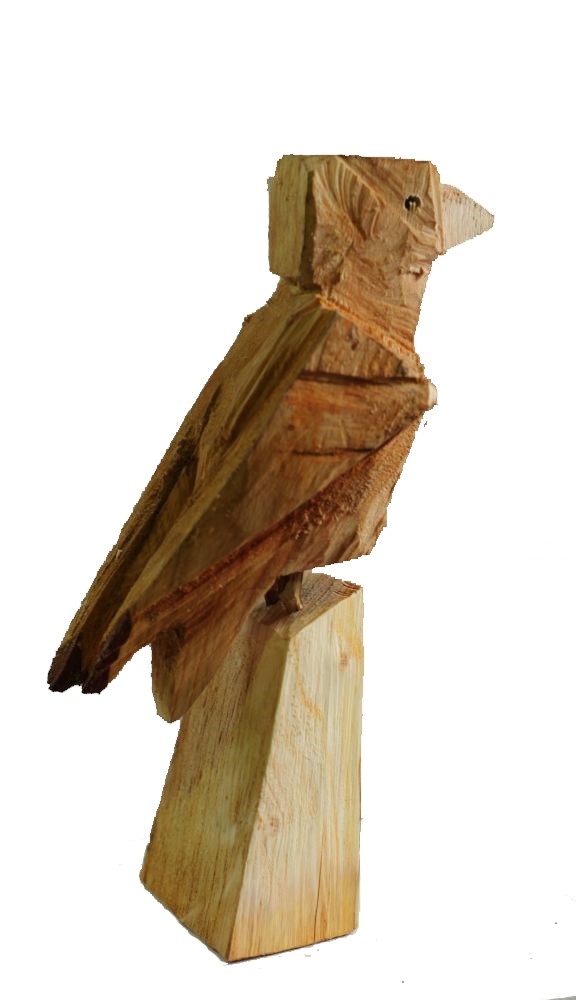 Living room sculpture by Zbigniew Bury titled Kingfisher