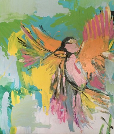 Obraz do salonu artysty Karolina Miła pod tytułem Rajski ptak