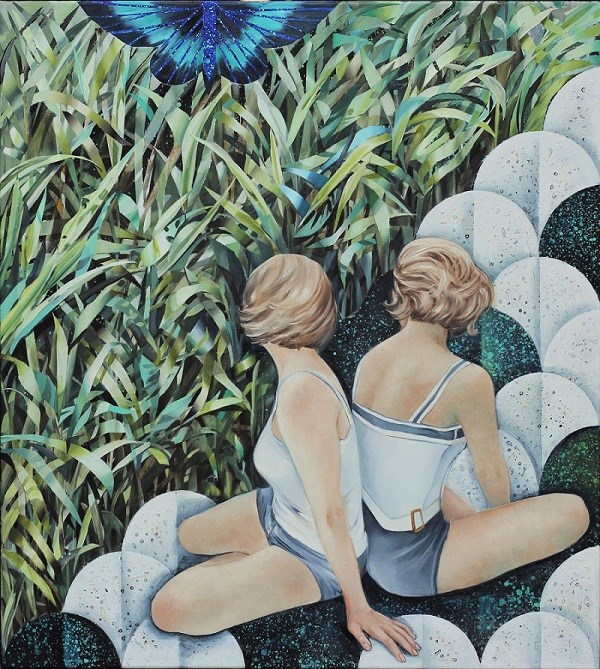 Obraz do salonu artysty Katarzyna Stelmach pod tytułem ogród