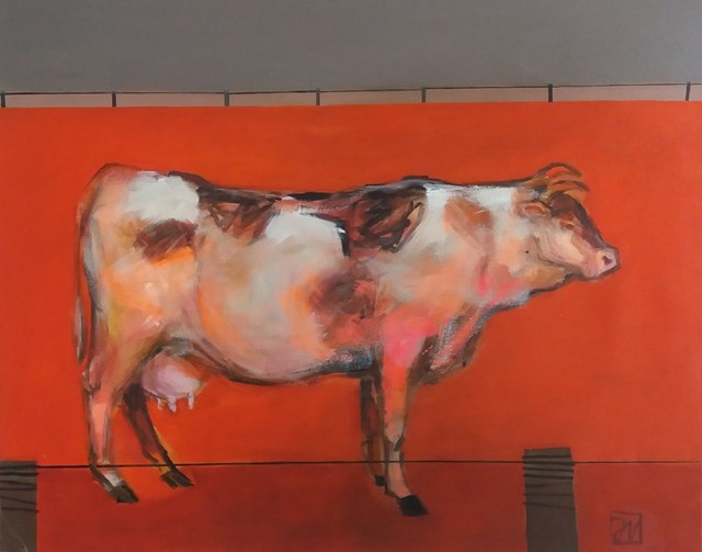 Obraz do salonu artysty Jadwiga Wolska pod tytułem Krowa