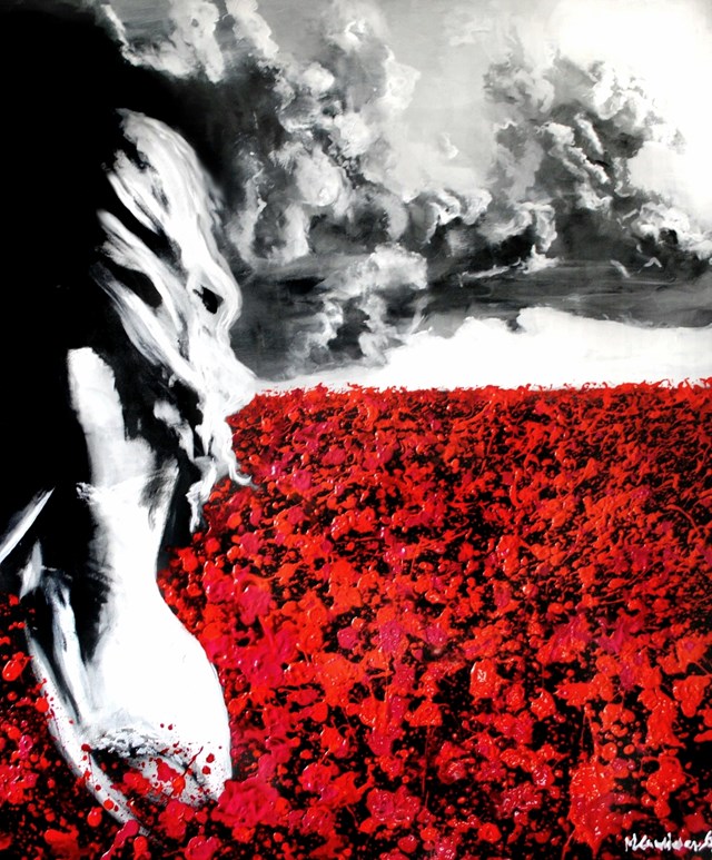 Obraz do salonu artysty Milena Chmielewska pod tytułem Red