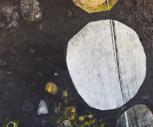 Obraz do salonu artysty Oliwia Hildebrandt pod tytułem Kamień jako symbol, obraz I zapis czasu.Kamienie 3.