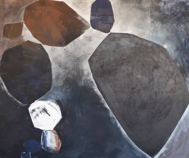 Obraz do salonu artysty Oliwia Hildebrandt pod tytułem Kamień jako symbol, obraz I zapis czasu.Kamienie 4.