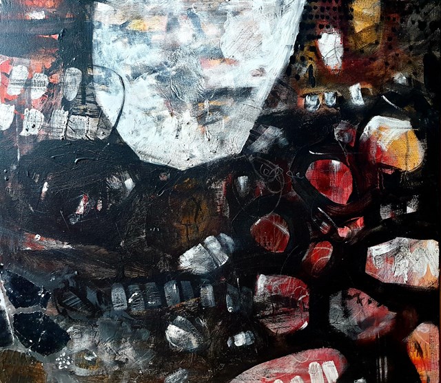 Obraz do salonu artysty Oliwia Hildebrandt pod tytułem Czasoprzestrzeń.