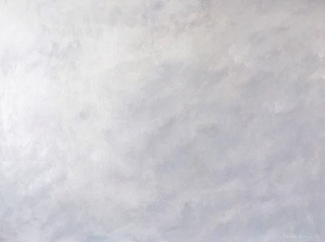 Obraz do salonu artysty Lidia Wnuk pod tytułem Notatki z patrzenia w niebo IV