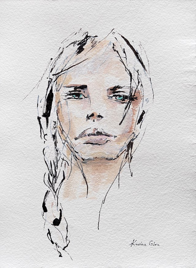 Obraz do salonu artysty Karina Góra pod tytułem Jej usta