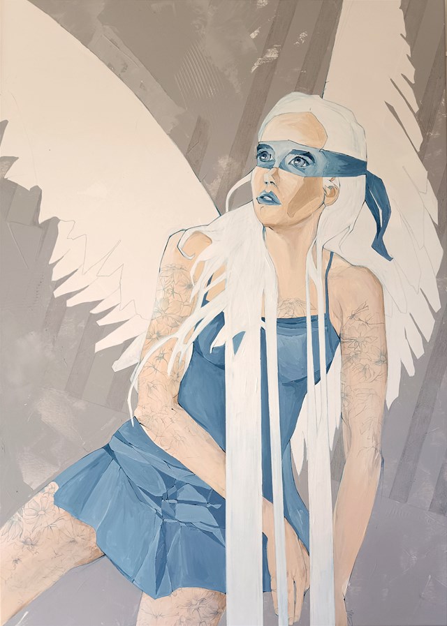 Obraz do salonu artysty Sylwia Wenska pod tytułem Biały anioł 
