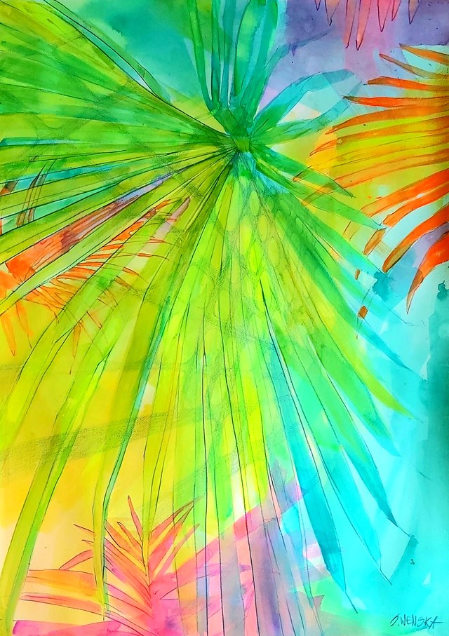 Obraz do salonu artysty Sylwia Wenska pod tytułem Tropikalia I