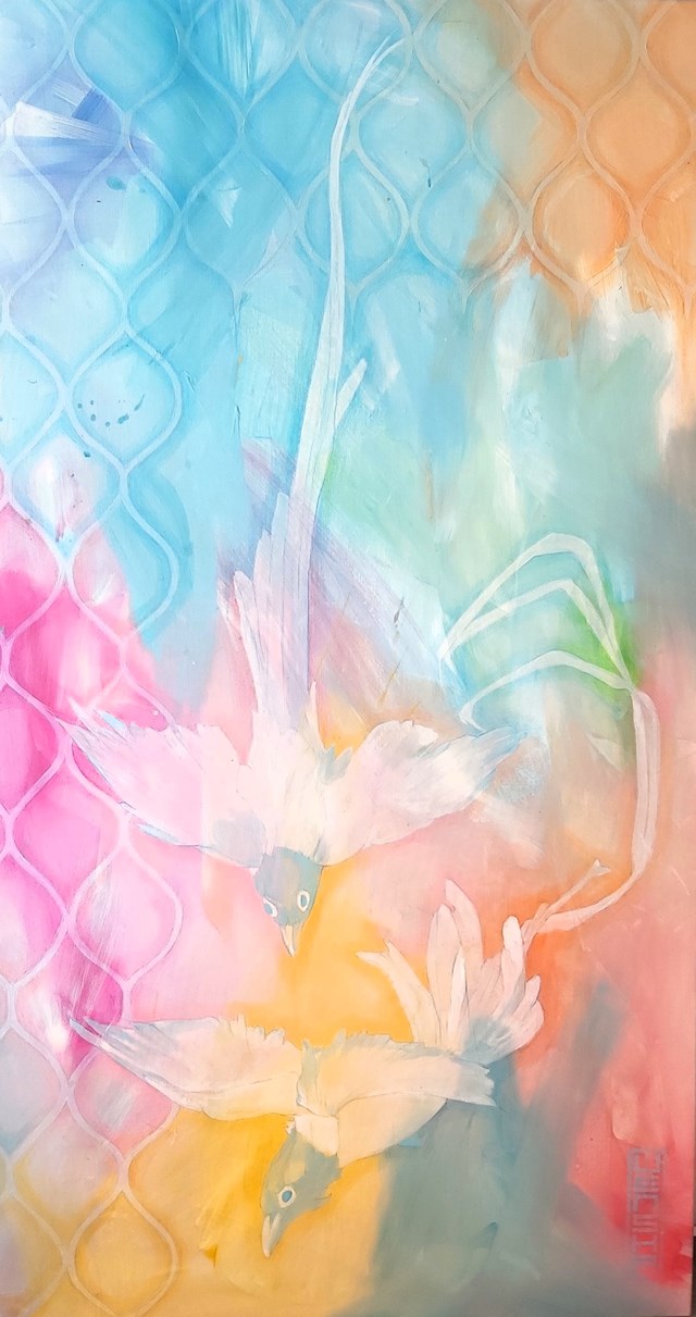 Obraz do salonu artysty Sylwia Wenska pod tytułem Ptaki