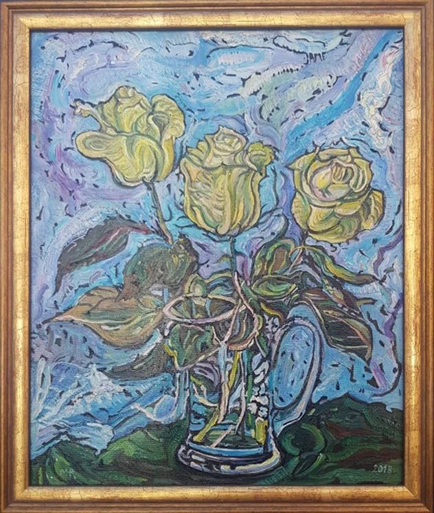 Obraz do salonu artysty Małgorzata Heintze-Paszkowicz pod tytułem Róże